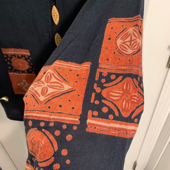 Vintage Shopping with Anthony Small Lightweight Tribal Cotton Jacket - Picture 7 of 7